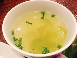シンガポールチキンライスのセットスープ