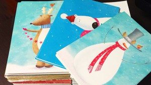 ホールマークのクリスマスカード　スノーマン
